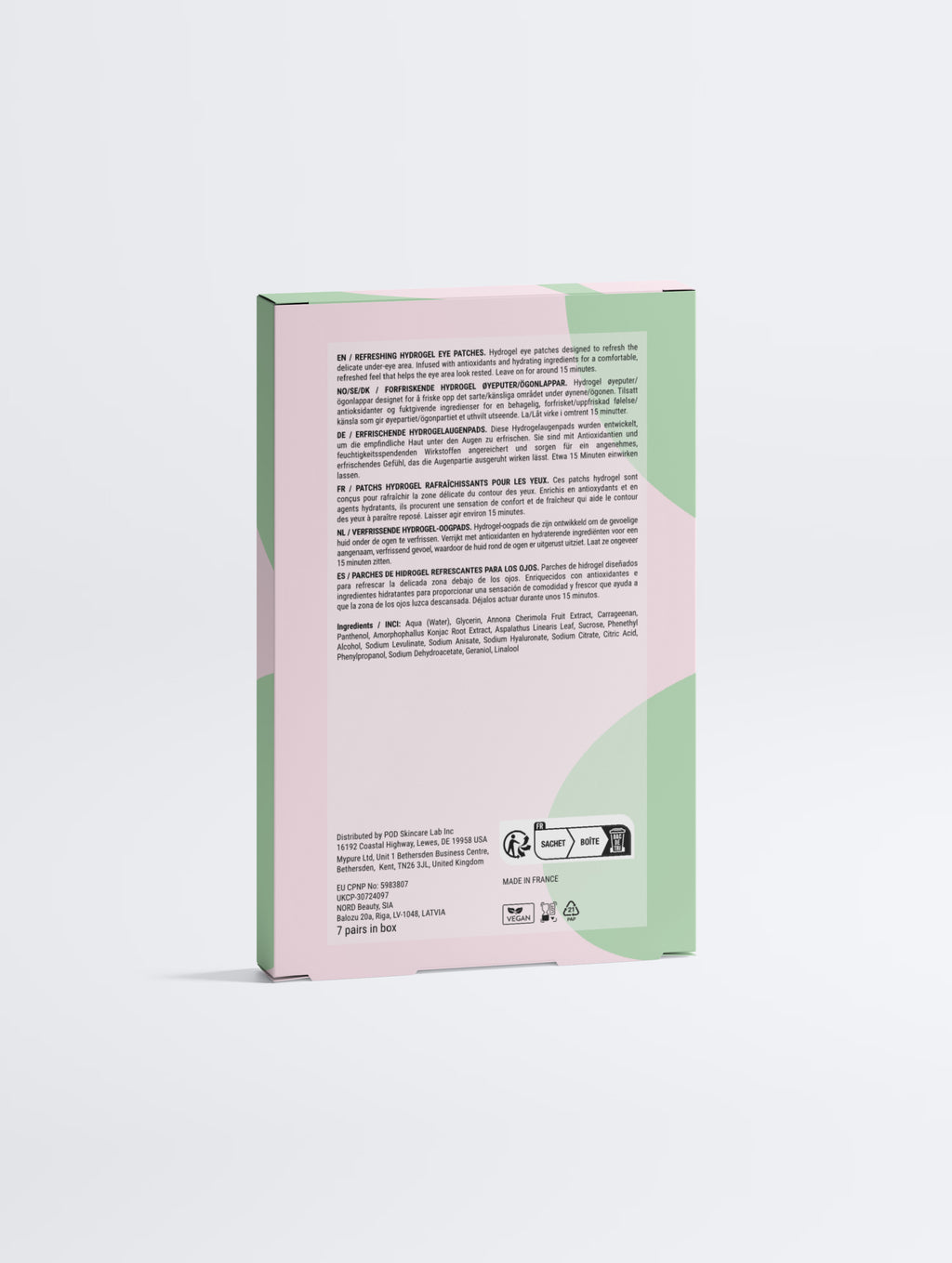 Anti-Fatigue Hydrogel Eye Patches