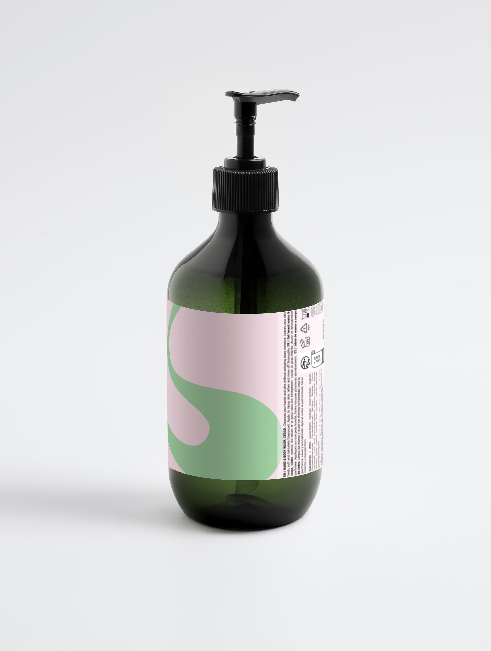 Hand & Body Wash, Peppermint & Dark Cedar