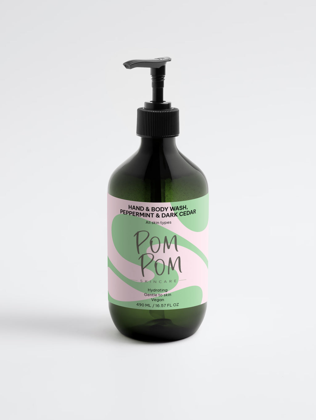Hand & Body Wash, Peppermint & Dark Cedar